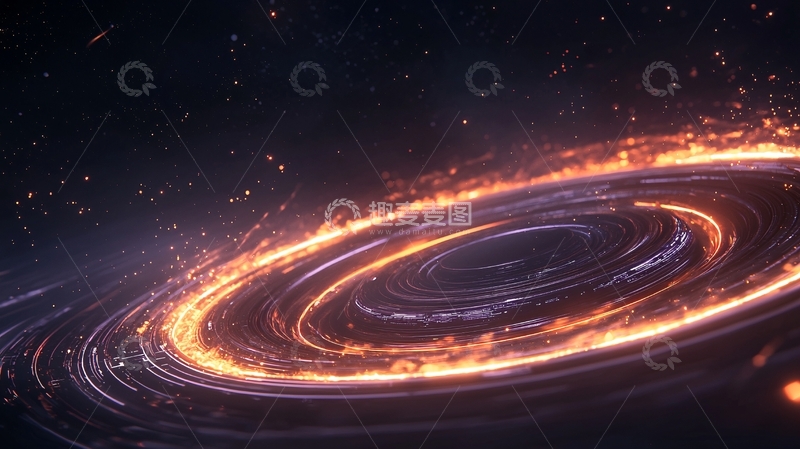 高清大图下载【趣麦麦图】宇宙星系旋转动态背景