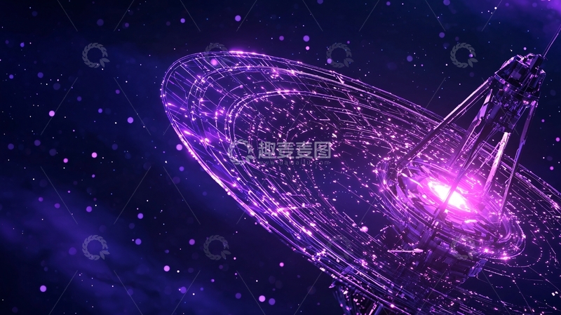 高清大图下载【趣麦麦图】未来科技飞船星空背景