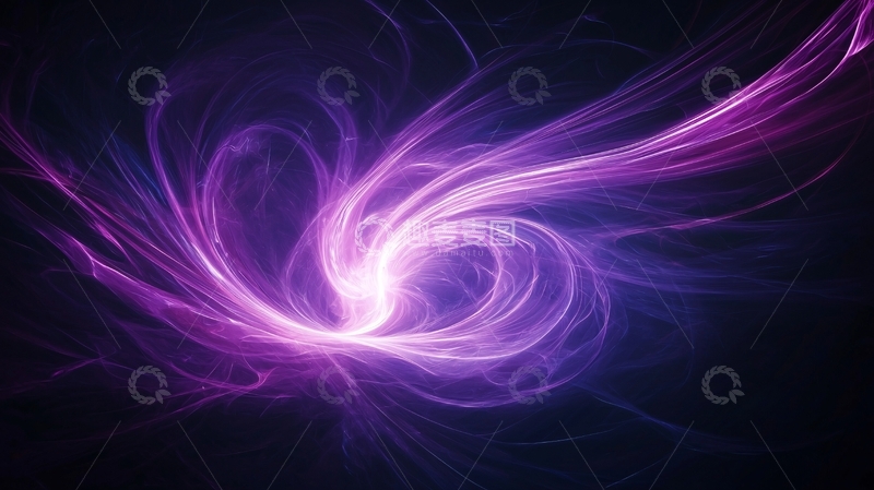 高清大图下载【趣麦麦图】紫色漩涡动态抽象背景