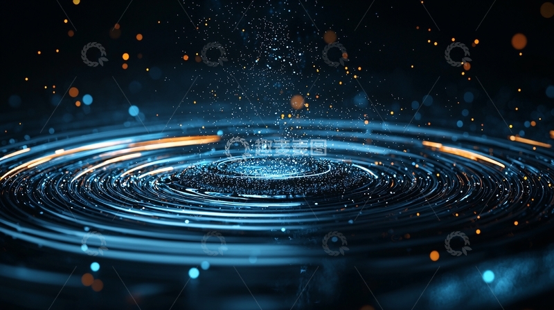 高清大图下载【趣麦麦图】光圈粒子动态效果背景