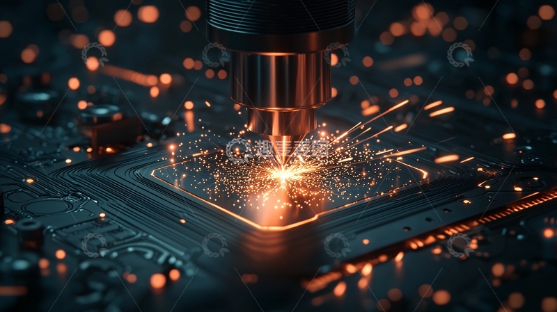 高清大图下载【趣麦麦图】激光雕刻电路板工艺展示