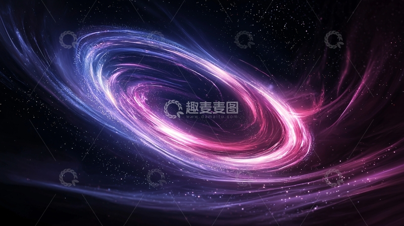 高清大图下载【趣麦麦图】宇宙漩涡星系背景图