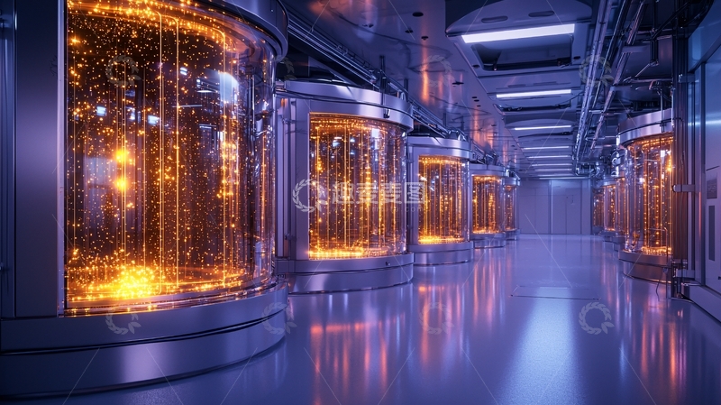 高清大图下载【趣麦麦图】未来科技数据中心服务器机柜