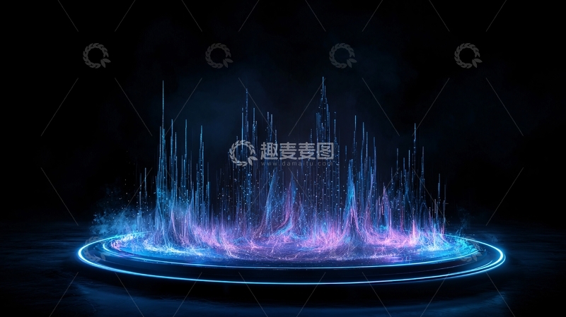 高清大图下载【趣麦麦图】未来科技能量场