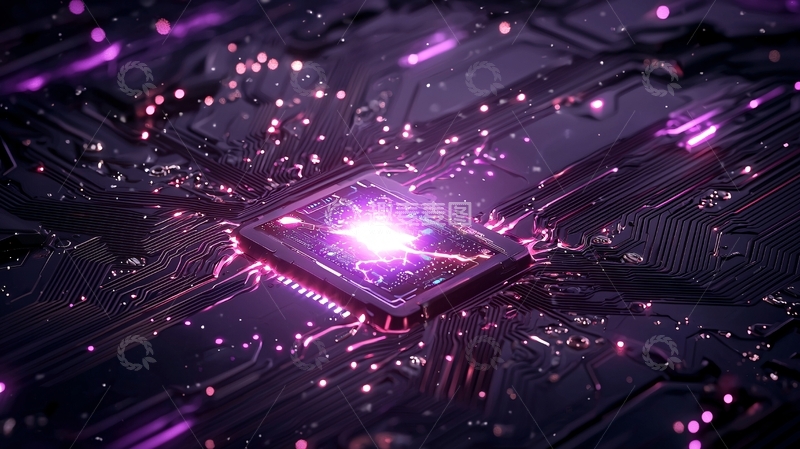 高清大图下载【趣麦麦图】未来科技电路板背景图