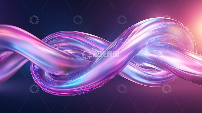 高清大图下载【趣麦麦图】紫色渐变扭曲线条艺术背景