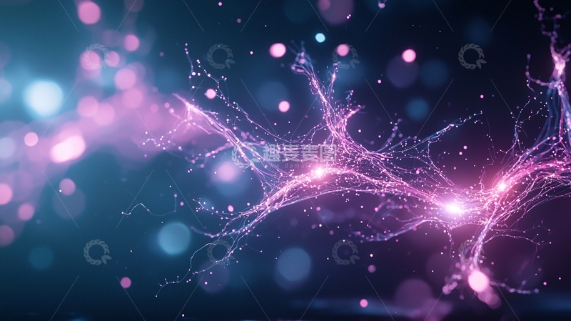 高清大图下载【趣麦麦图】梦幻粒子光效背景