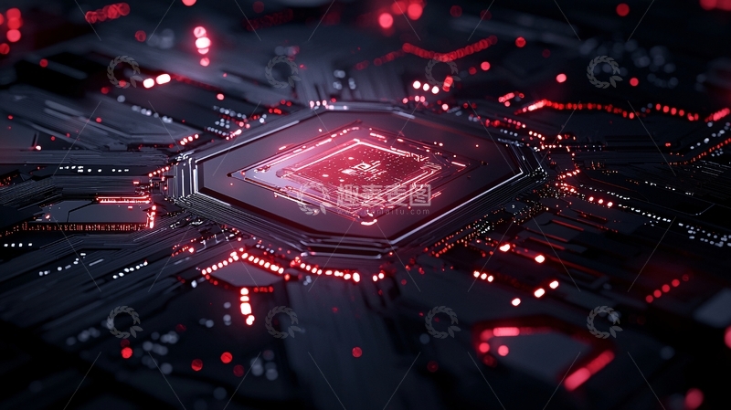 高清大图下载【趣麦麦图】未来科技电路板背景图