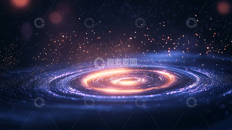 高清大图下载【趣麦麦图】宇宙星系旋转动态背景
