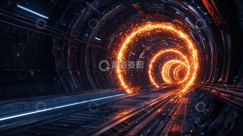 高清大图下载【趣麦麦图】未来科技隧道光效