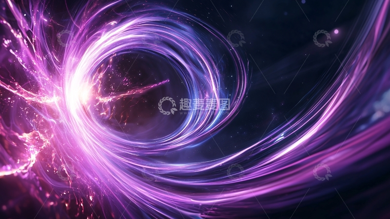高清大图下载【趣麦麦图】紫色漩涡动态背景素材