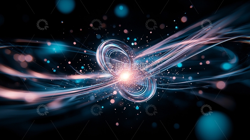 高清大图下载【趣麦麦图】光束交织的动态艺术背景