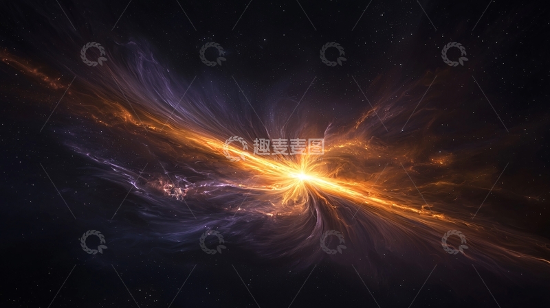 高清大图下载【趣麦麦图】宇宙星云爆炸光芒