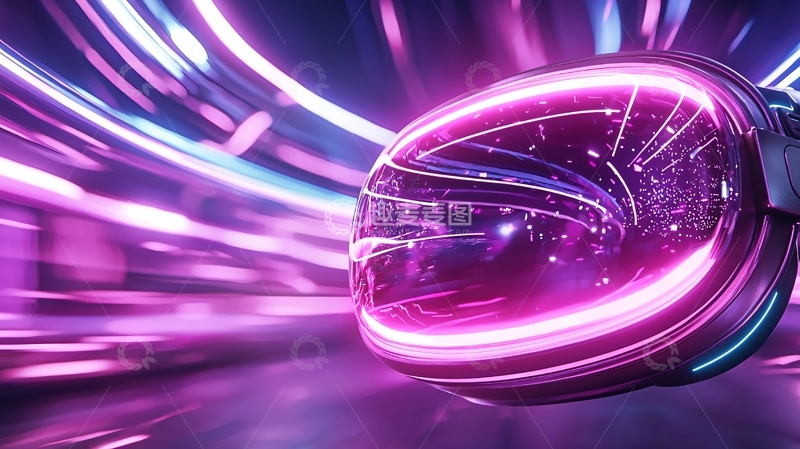 高清大图下载【趣麦麦图】未来科技感虚拟现实头显