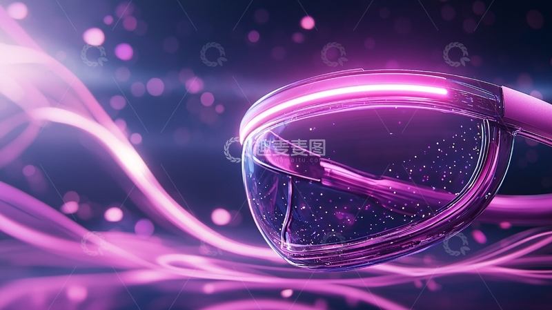 高清大图下载【趣麦麦图】未来科技虚拟现实眼镜