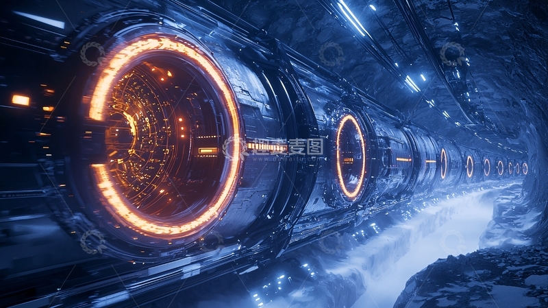 高清大图下载【趣麦麦图】未来科技隧道12
