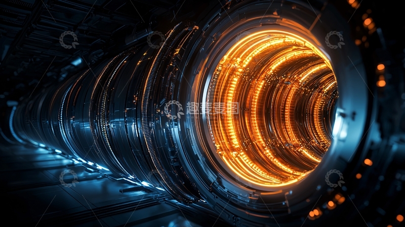 高清大图下载【趣麦麦图】未来科技隧道光影效果