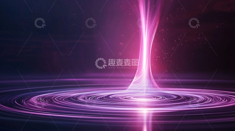 高清大图下载【趣麦麦图】紫色光束与涟漪效果背景