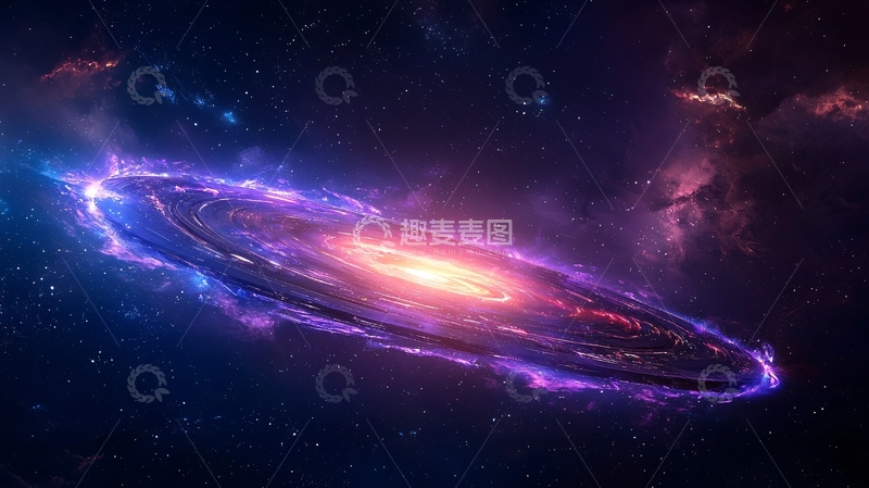 高清大图下载【趣麦麦图】梦幻星系旋转艺术图