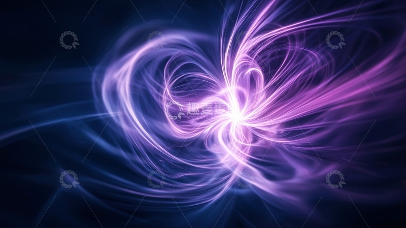 高清大图下载【趣麦麦图】紫色光晕抽象艺术背景