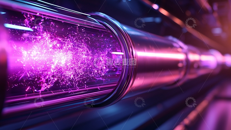 高清大图下载【趣麦麦图】未来科技管道发光效果