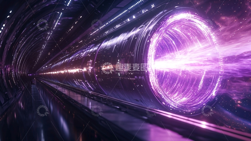 高清大图下载【趣麦麦图】未来科技隧道与光效