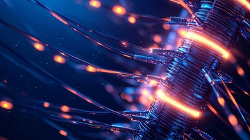 光纤网络连接未来科技