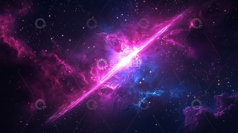 高清大图下载【趣麦麦图】宇宙星云光芒闪烁