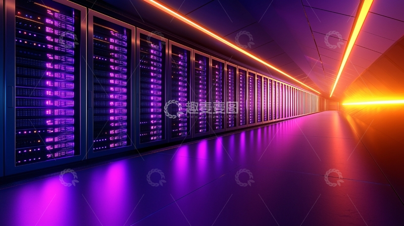 高清大图下载【趣麦麦图】数据中心服务器机柜