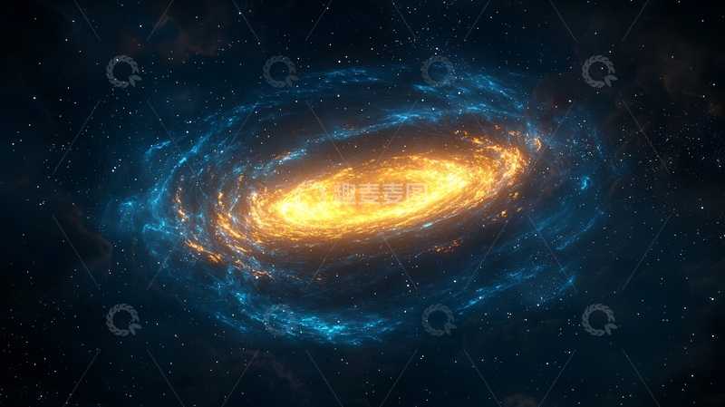 高清大图下载【趣麦麦图】螺旋星系夜空下的美丽