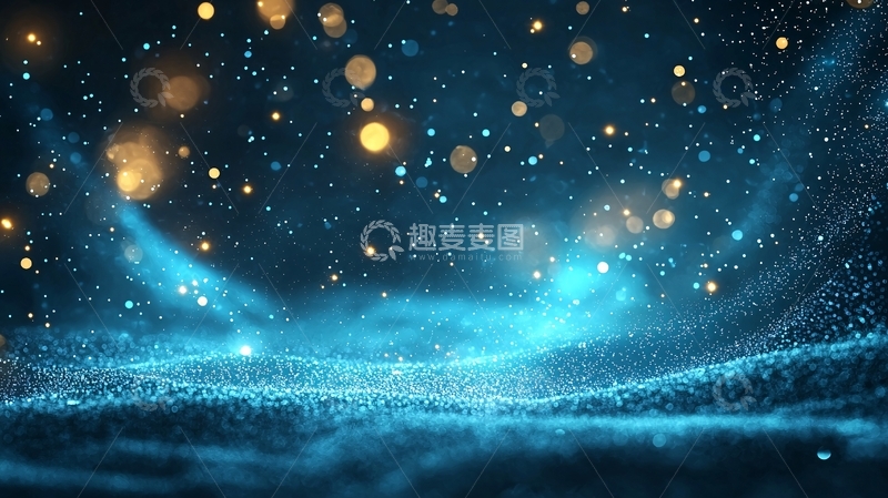 高清大图下载【趣麦麦图】梦幻星空下的神秘光点