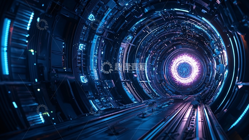 高清大图下载【趣麦麦图】未来科技隧道15