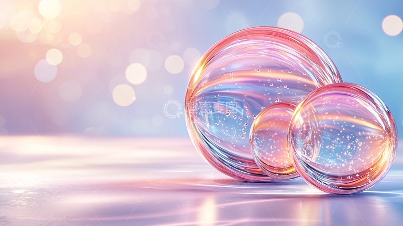 高清大图下载【趣麦麦图】梦幻泡泡水晶球背景