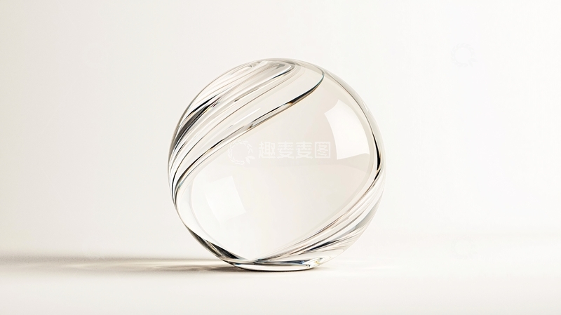 高清大图下载【趣麦麦图】透明玻璃球体艺术摆件