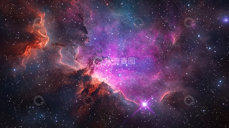 高清大图下载【趣麦麦图】星云与恒星的壮丽景象