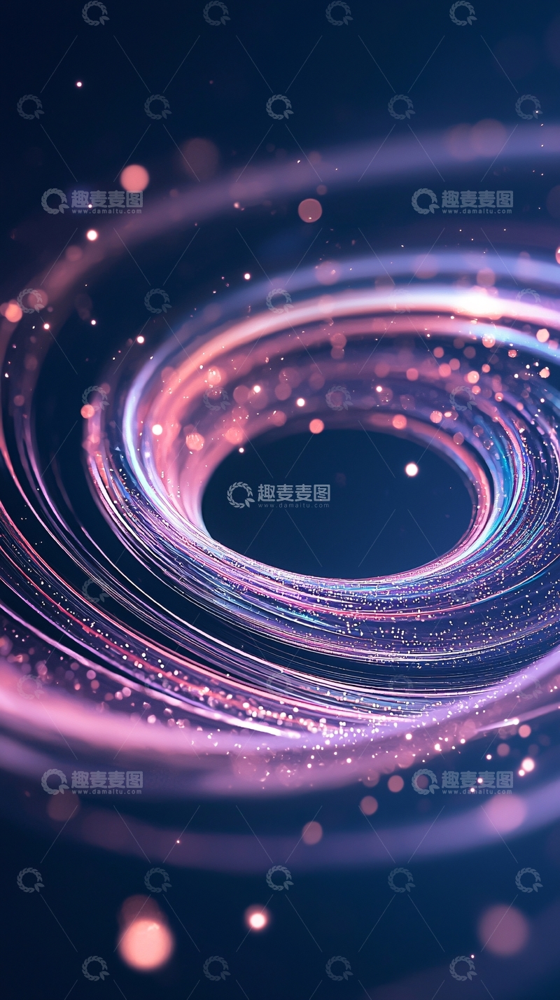 高清大图下载【趣麦麦图】光晕旋转动态壁纸