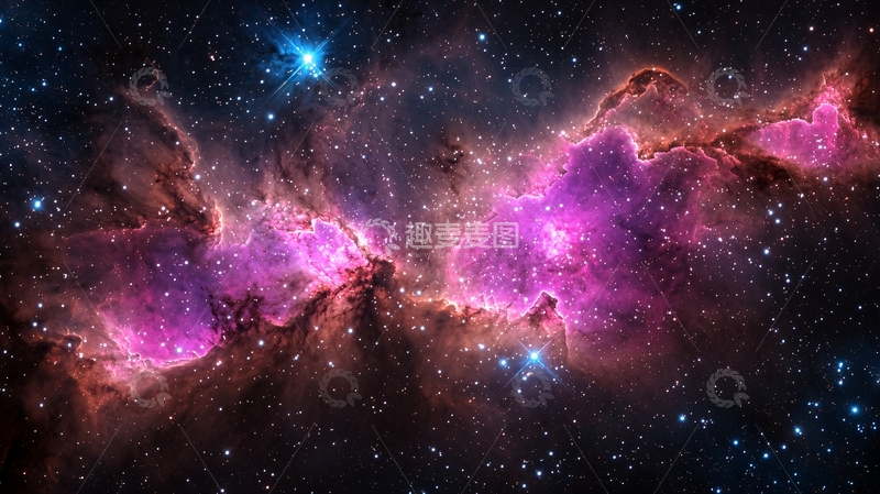 高清大图下载【趣麦麦图】星云与恒星的壮丽景象