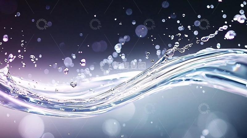 高清大图下载【趣麦麦图】水波流动动态效果背景图