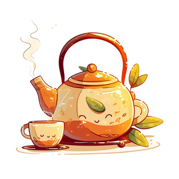 茶具用品免抠元素2