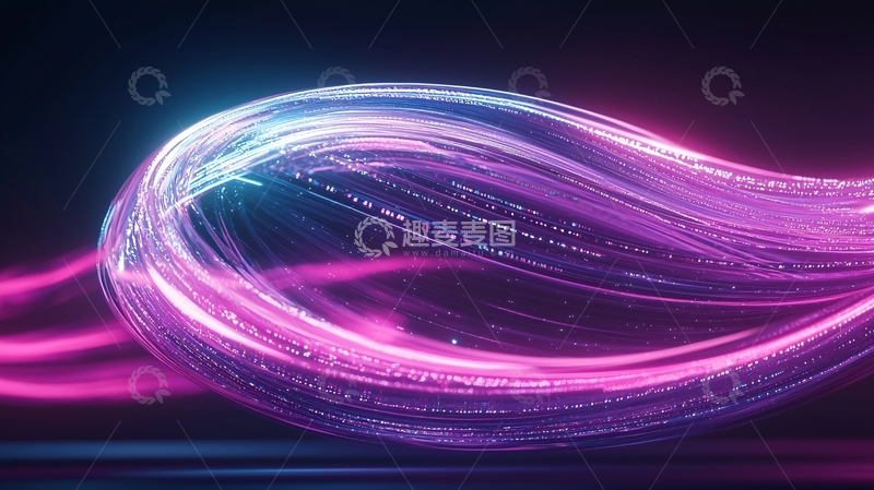 高清大图下载【趣麦麦图】光速流动的线条艺术