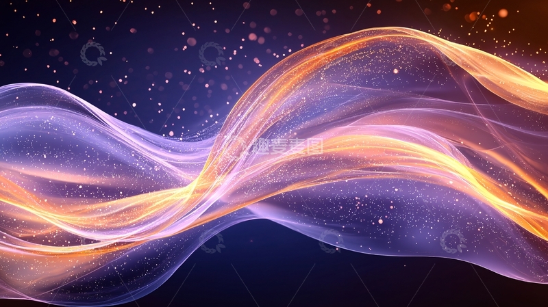 高清大图下载【趣麦麦图】梦幻光波动态壁纸