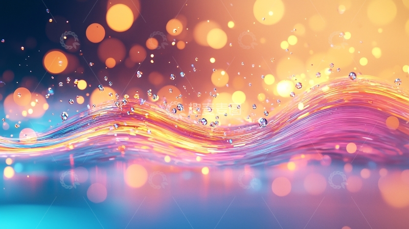 高清大图下载【趣麦麦图】梦幻波光粼粼的水波背景