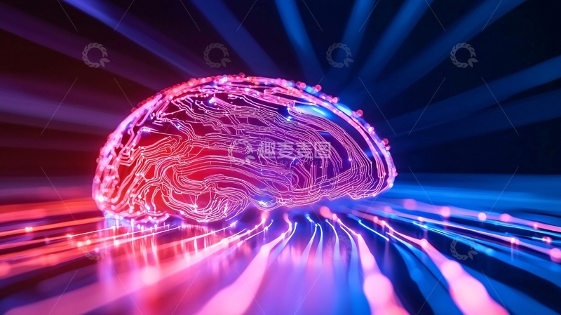 高清大图下载【趣麦麦图】未来科技大脑电路板图像