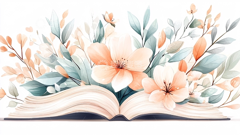 高清大图下载【趣麦麦图】花开书卷自然之美