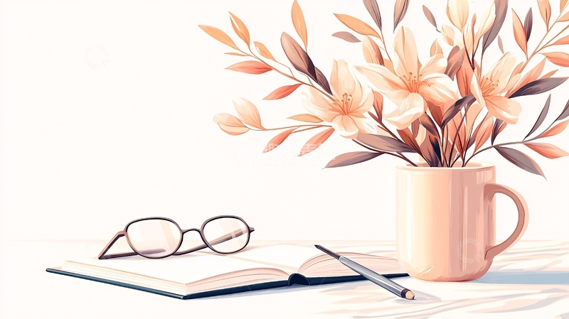 高清大图下载【趣麦麦图】秋日静物：书