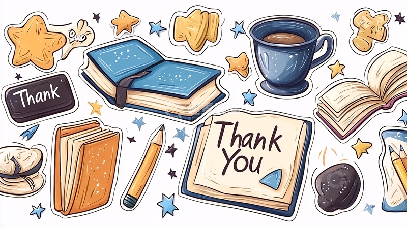 高清大图下载【趣麦麦图】书本与咖啡杯的温馨场景