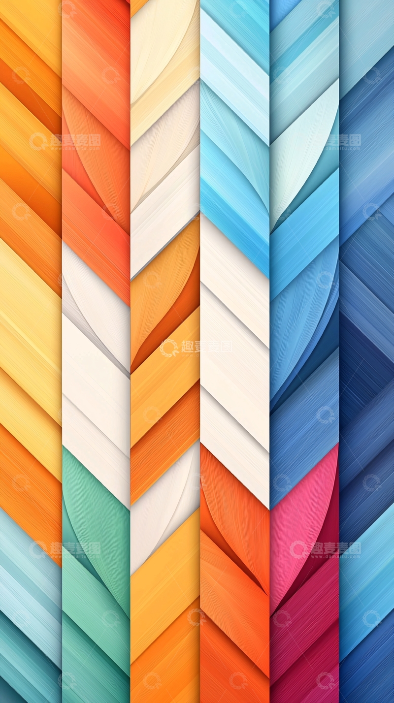 高清大图下载【趣麦麦图】色彩渐变抽象几何线条背景