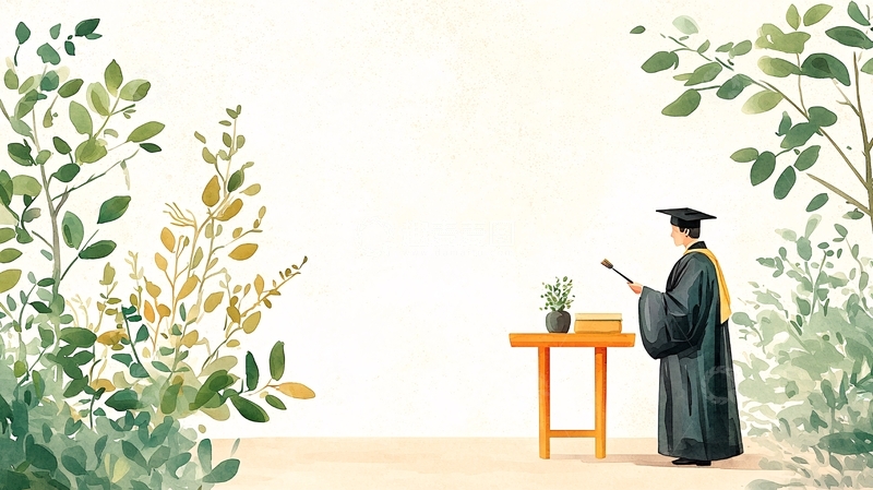 高清大图下载【趣麦麦图】毕业典礼上的毕业生