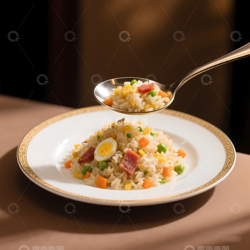高清大图下载【趣麦麦图】扬州炒饭蛋炒饭1