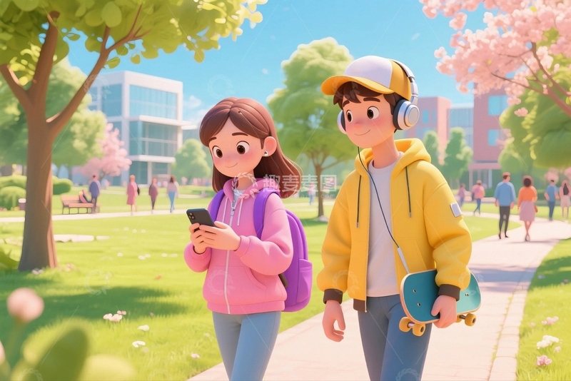 高清大图下载【趣麦麦图】青年人物插画3